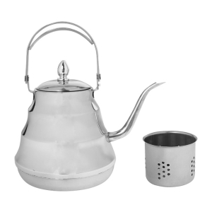 Τσαγιερό INOX 1400 ml με σουρωτήρι - KESKOR 98-6738