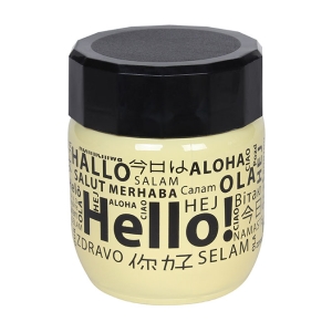 Βάζο αποθήκευσης γυάλινο κίτρινο 425 ml Φ8,5Χ10,5 εκ. - TNS 03-800-0094-3