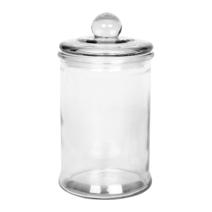 Βάζο αποθήκευσης γυάλινο Φ10Χ17,5 εκ. 690 ml - KESKOR 44812