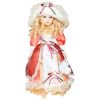 Κούκλα διακοσμητική πορσελάνης 42 εκ. με φόρεμα και καπέλο - KESKOR 26899-16