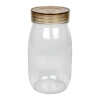 Βάζο αποθήκευσης 1700 ml γυάλινο με πλαστικό καπάκι - KESKOR 61283