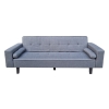 Καναπές-κρεβάτι τριθέσιος MALTA με επένδυση από ύφασμα γκρι - HP 01.01.1422