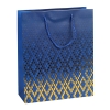 Τσάντα δώρου χάρτινη 26Χ10Χ32 εκ. μπλε χρυσό - KESKOR 04473-3