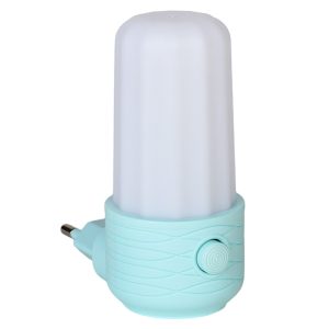 Φωτάκι νυκτός LED 0,4 Watt Φ4,5Χ9 εκ. Κύλινδρος τιρκουάζ - KESKOR 14913-3