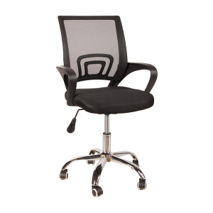 Καρέκλα γραφείου 54,5Χ53Χ87-97 εκ. με μπράτσα και δίχτυ μαύρο - KESKOR 798567