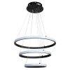 Φωτιστικό κρεμαστό Φ40-Φ30-Φ20 εκ. LED 57W 4000K μαύρο - GLOBOBOX 935-432-2