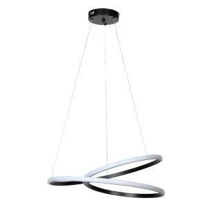 Φωτιστικό κρεμαστό Φ53 εκ. LED 55W 4000K μαύρο - GLOBOBOX 914-500-2