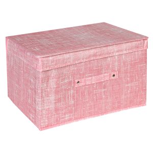 Κουτί αποθήκευσης πτυσσόμενο 40Χ30Χ25 εκ. ροζ - KESKOR 57942-1