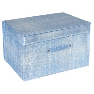 Κουτί αποθήκευσης πτυσσόμενο 40Χ30Χ25 εκ. μπλε - KESKOR 57942-2