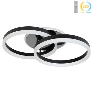 Φωτιστικό οροφής LED 48Χ30Χ13 εκ. 104W μαύρο με controller - KESKOR 868450