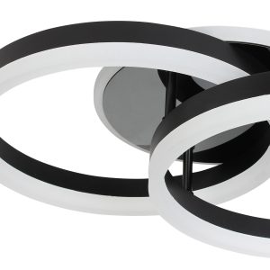 Φωτιστικό οροφής LED 48Χ30Χ13 εκ. 104W μαύρο με controller - KESKOR 868450
