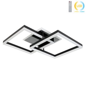 Φωτιστικό οροφής LED 74Χ48Χ13 εκ. 144W μαύρο με controller - KESKOR 868455