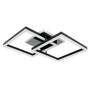 Φωτιστικό οροφής LED 74Χ48Χ13 εκ. 144W μαύρο με controller - KESKOR 868455