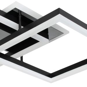 Φωτιστικό οροφής LED 74Χ48Χ13 εκ. 144W μαύρο με controller - KESKOR 868455