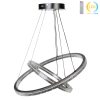 Φωτιστικό κρεμαστό LED Φ40-Φ60 εκ. 244W μαύρο με controller - KESKOR 868457