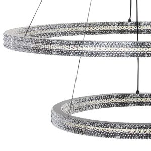 Φωτιστικό κρεμαστό LED Φ40-Φ60 εκ. 244W μαύρο με controller - KESKOR 868457