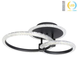 Φωτιστικό οροφής LED 40X28X13 εκ. 76W μαύρο με controller - KESKOR 868459