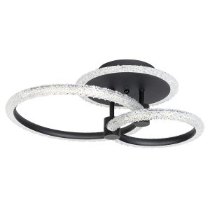 Φωτιστικό οροφής LED 40X28X13 εκ. 76W μαύρο με controller - KESKOR 868459