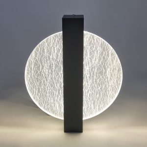 Απλίκα τοίχου μεταλλική μαύρη LED 6W 20Χ4,5Χ25 εκ. με ακρυλικό - KESKOR 458514