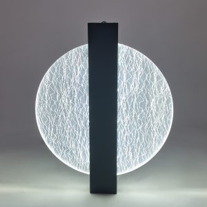 Απλίκα τοίχου μεταλλική μαύρη LED 6W 20Χ4,5Χ25 εκ. με ακρυλικό - KESKOR 458514