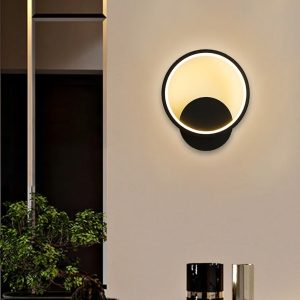 Απλίκα τοίχου μεταλλική LED 13W 20Χ5,5Χ23 εκ. μαύρη - KESKOR 458517