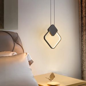Φωτιστικό κρεμαστό LED 20W 25Χ2,5Χ29 εκ. μαύρο - KESKOR 458518