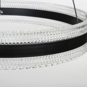 Φωτιστικό κρεμαστό LED 73W Φ50 εκ. μαύρο με ακρυλικό - KESKOR 826660