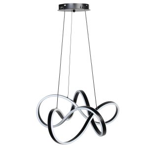 Φωτιστικό κρεμαστό LED 124W Φ55Χ22 εκ. μαύρο - KESKOR 826669
