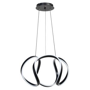 Φωτιστικό κρεμαστό LED 114W Φ50Χ32 εκ. μαύρο - KESKOR 826671