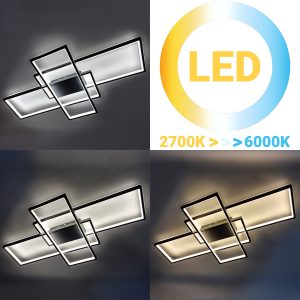 Φωτιστικό οροφής LED 120W 87,5Χ49,5Χ8,5 εκ. μαύρο με controller - GLOBOBOX 602156