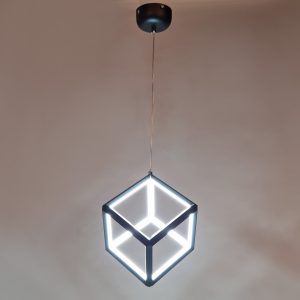 Φωτιστικό κρεμαστό LED 72W 17,5Χ17,5Χ17,5 εκ. Κύβος μαύρο - KESKOR 581498