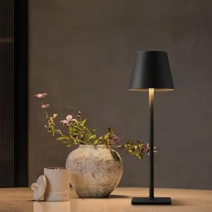 Πορτατίφ μεταλλικό LED επαναφορτιζόμενο (USB) Φ11Χ38 εκ. Μαύρο - KESKOR 55541
