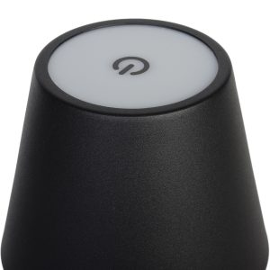 Πορτατίφ μεταλλικό LED επαναφορτιζόμενο (USB) Φ11Χ38 εκ. Μαύρο - KESKOR 55541