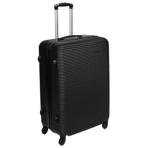 Βαλίτσα – Τρόλεϊ πλαστική ABS μεγάλη 49Χ30Χ75 εκ. Μαύρη - KESKOR 08920-1