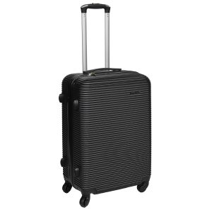 Βαλίτσα – Τρόλεϊ πλαστική ABS μεσαία 44Χ27Χ65 εκ. Μαύρη - KESKOR 08920-2
