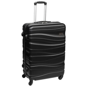 Βαλίτσα – Τρόλεϊ πλαστική ABS μεγάλη 49Χ29Χ75 εκ. Μαύρη - KESKOR 08922-1