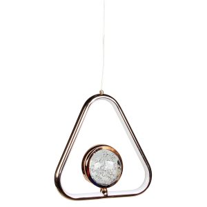 Φωτιστικό κρεμαστό LED 36W 23Χ7Χ23 εκ. χρυσό με γυάλινη μπάλα - GLOBOBOX 581489