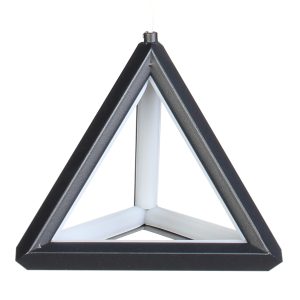 Φωτιστικό κρεμαστό LED 36W 16,5Χ16,5Χ14,5 εκ. Πυραμίδα μαύρη - GLOBOBOX 581496