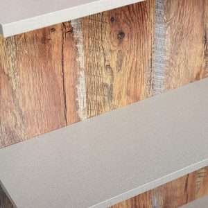 Βιβλιοθήκη - ραφιέρα MDF 90Χ21,5Χ172 εκ. γκρι καφέ - KESKOR 101-1770