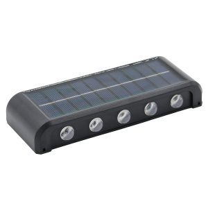 Ηλιακό φωτιστικό τοίχου με 10 LED 15,5Χ2,5Χ6 εκ. IP65 - KESKOR 68351