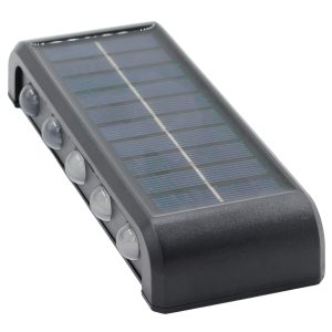 Ηλιακό φωτιστικό τοίχου με 10 LED 15,5Χ2,5Χ6 εκ. IP65 - KESKOR 68351