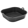 Φόρμα σιλικόνης 22Χ22Χ5 εκ. για φριτέζα αέρος Air Fryer Μαύρη - KESKOR 65069-5