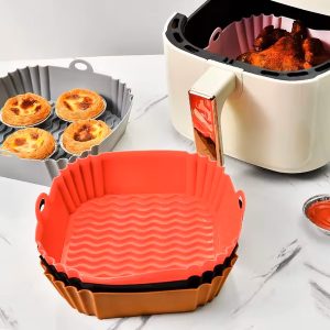 Φόρμα σιλικόνης 22Χ22Χ5 εκ. για φριτέζα αέρος Air Fryer Μέντα - KESKOR 65069-6