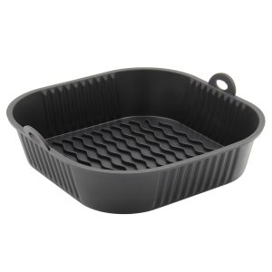 Φόρμα σιλικόνης 22Χ22Χ5 εκ. για φριτέζα αέρος Air Fryer Μαύρη - KESKOR 65069-5