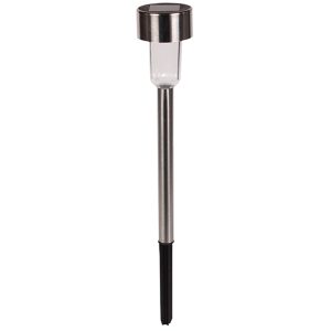Ηλιακό φανάρι κήπου INOX LED Φ4,5Χ32 εκ. - KESKOR 68347