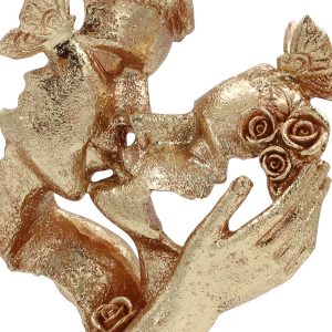 Διακοσμητικό polyresin 18Χ8Χ28 εκ. Ζευγάρι χρυσό - KESKOR 67271-2