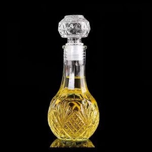 Μπουκάλι γυάλινο 120 ml Φ6,5Χ15 εκ. με ανάγλυφο σχέδιο - KESKOR 62545