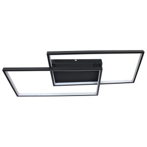 Φωτιστικό οροφής LED 34W 80Χ34Χ8 εκ. μαύρο με controller - GLOBOBOX 602162