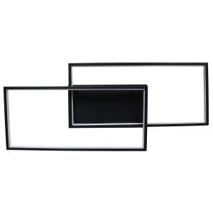 Φωτιστικό οροφής LED 34W 80Χ34Χ8 εκ. μαύρο με controller - GLOBOBOX 602162