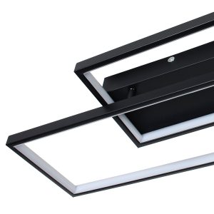 Φωτιστικό οροφής LED 34W 65Χ28Χ8 εκ. μαύρο με controller - GLOBOBOX 602164